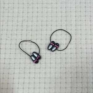 Black and Pink Hair Ties